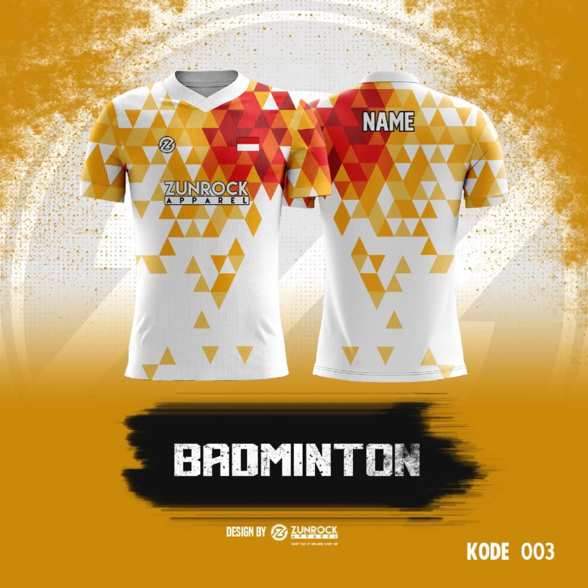 badminton jersey zunrock apparel